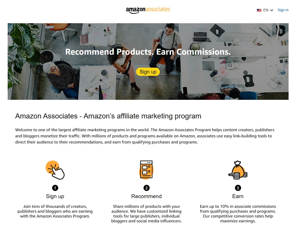 Amazon Associates Partnerprogram