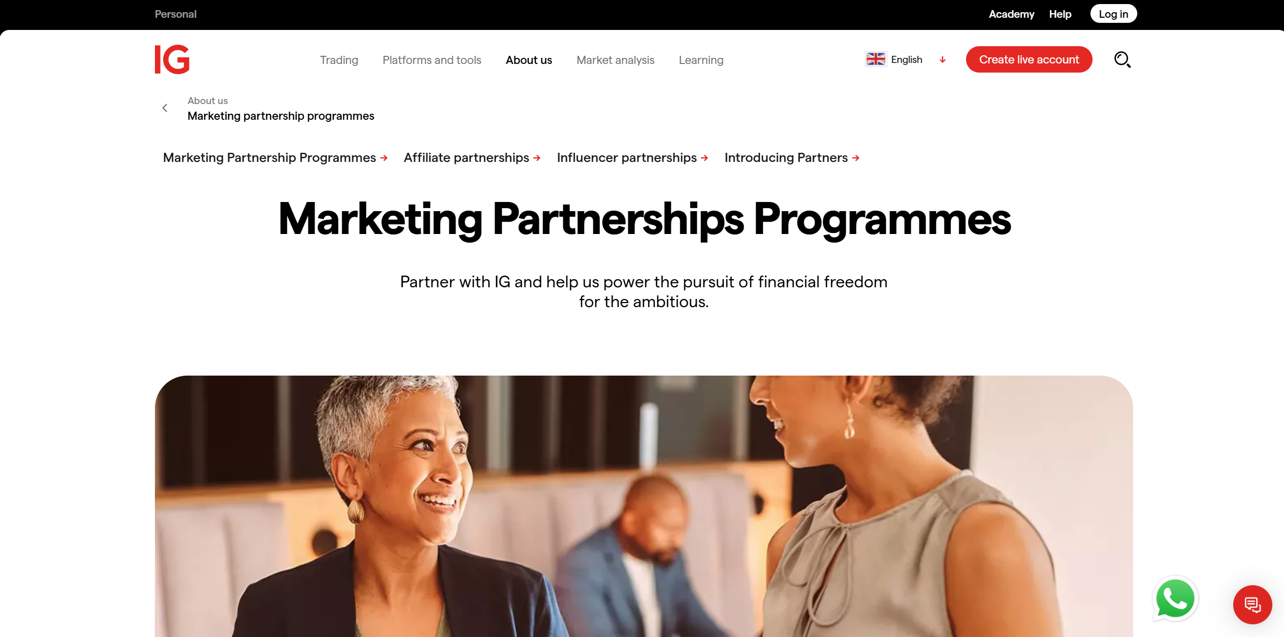 IG Marketing Partnerprogram