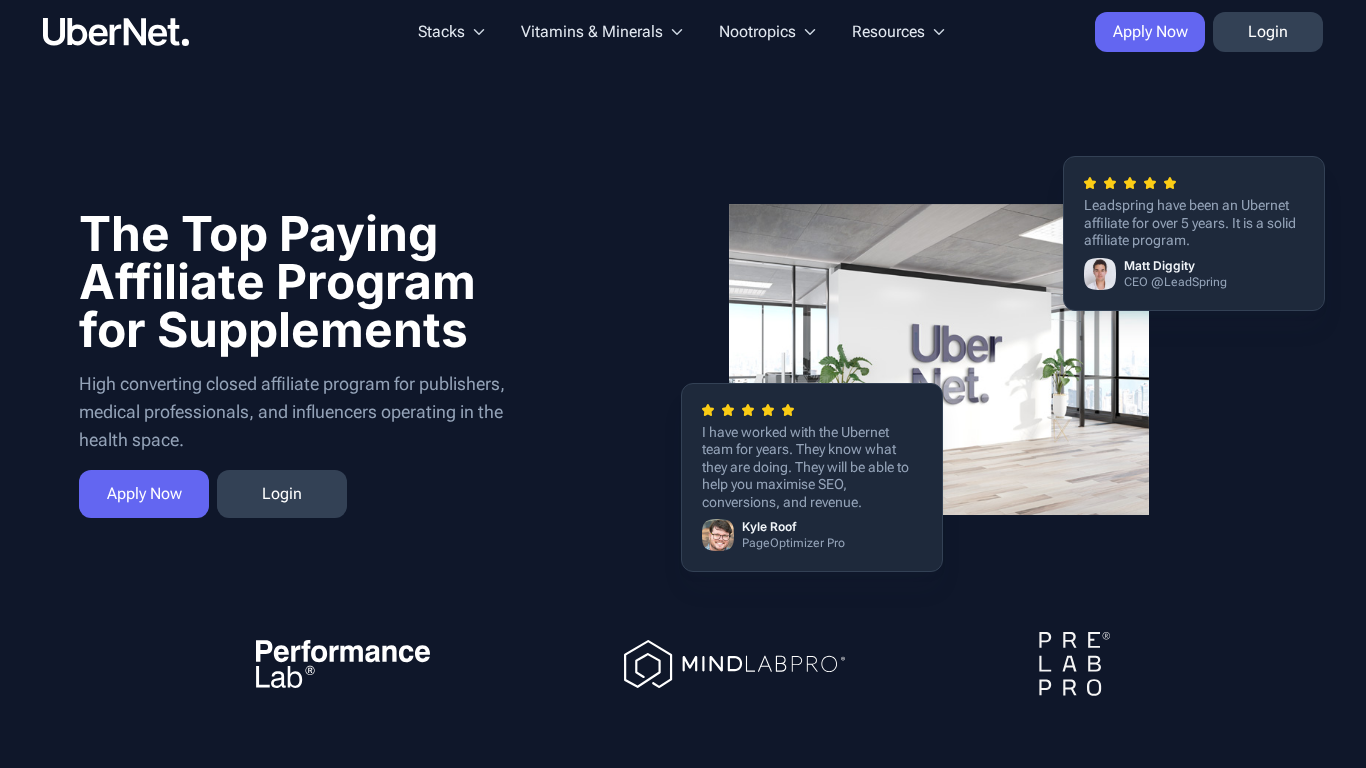 UberNet Partnerprogram