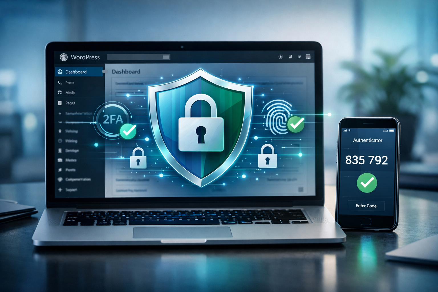 Biztonságos WordPress bejelentkezés kétfaktoros hitelesítéssel és rejtett bejelentkezési URL-lel