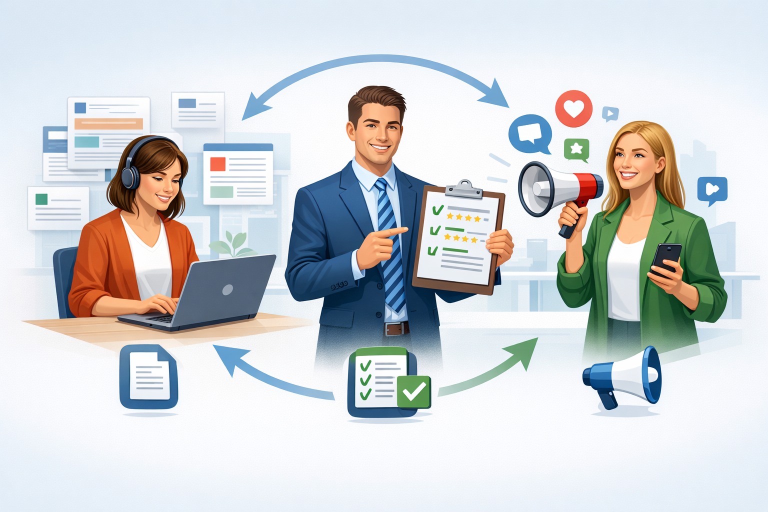 A három fő affiliate típus: tartalomoldalak, értékelő oldalak és influenszerek