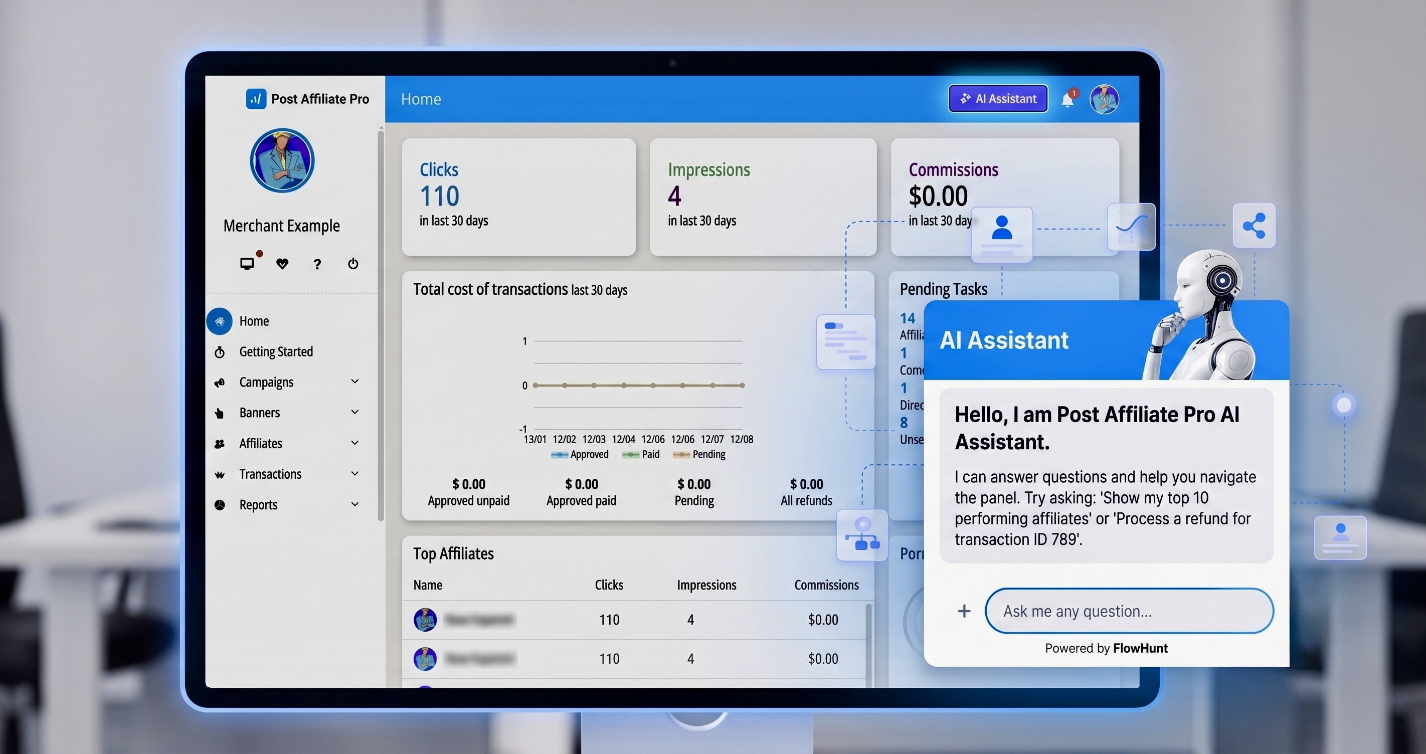 Affiliate programod kezelése AI-val