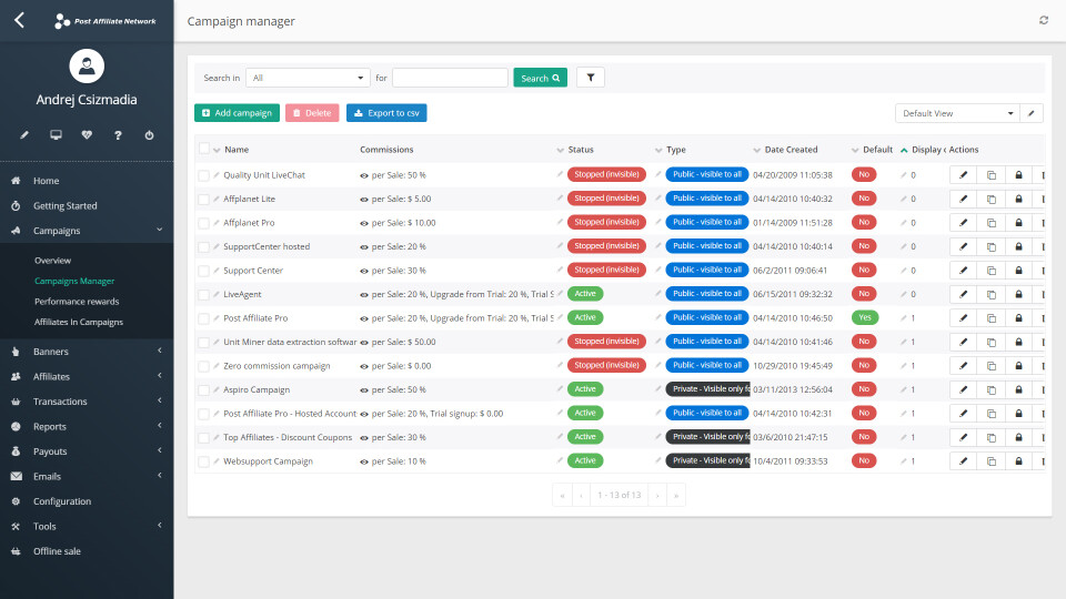 PAP kampánymenedzser