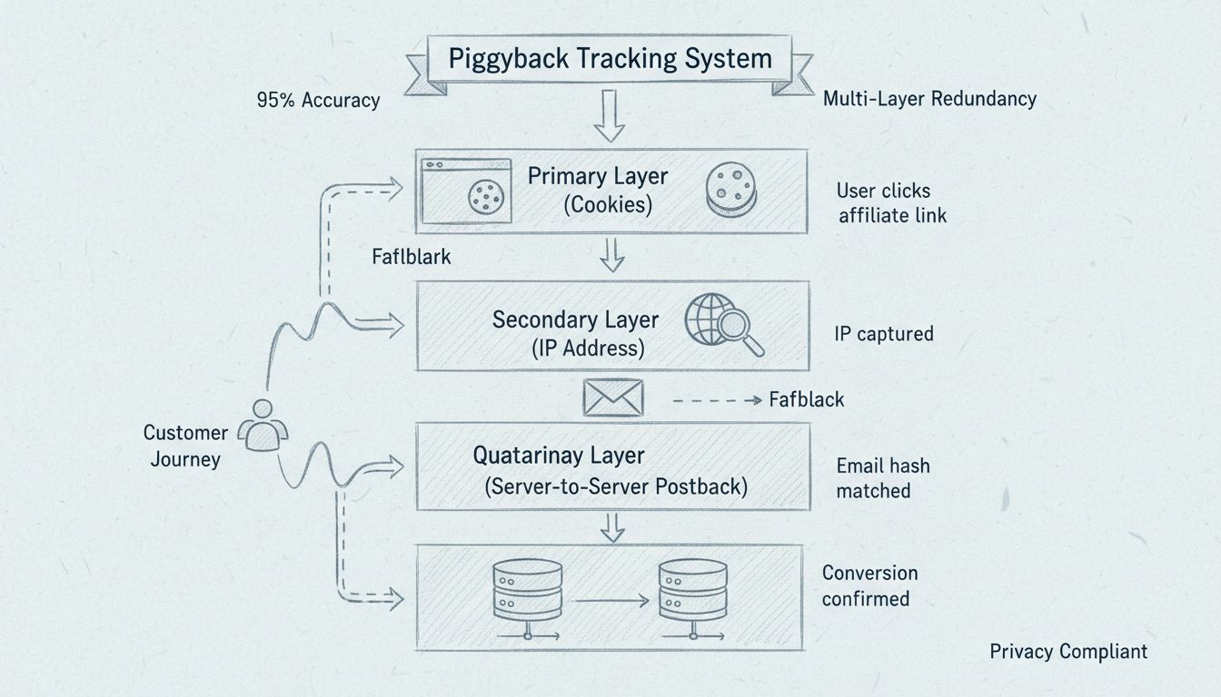 Piggyback Tracking Architecture - Multi-Layer Redundancy System