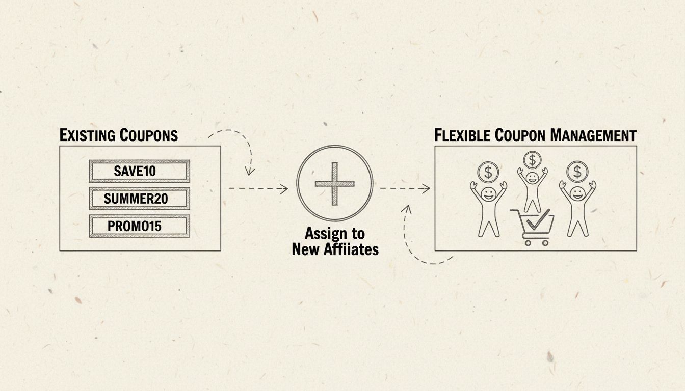 Kuponkezelés fejlesztései: Meglévő kuponok hozzárendelése új partnerekhez