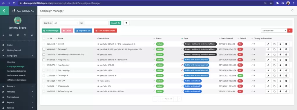 Kampánymenedzser manuális jóváhagyással