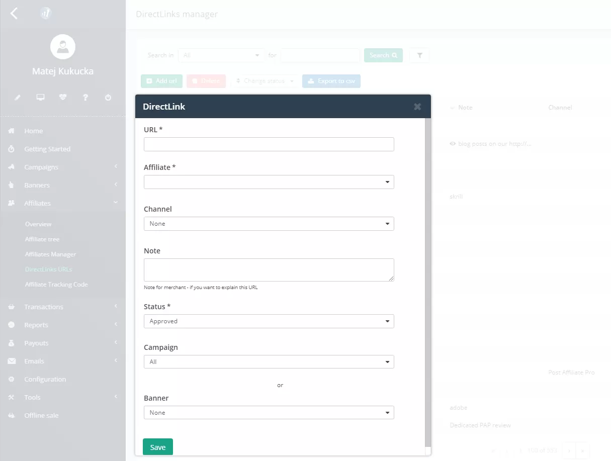 Partnerlink stílusok