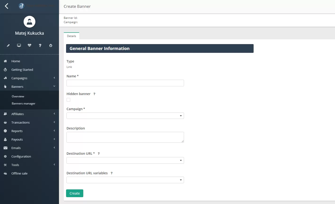 Banner létrehozása a Post Affiliate Pro-ban