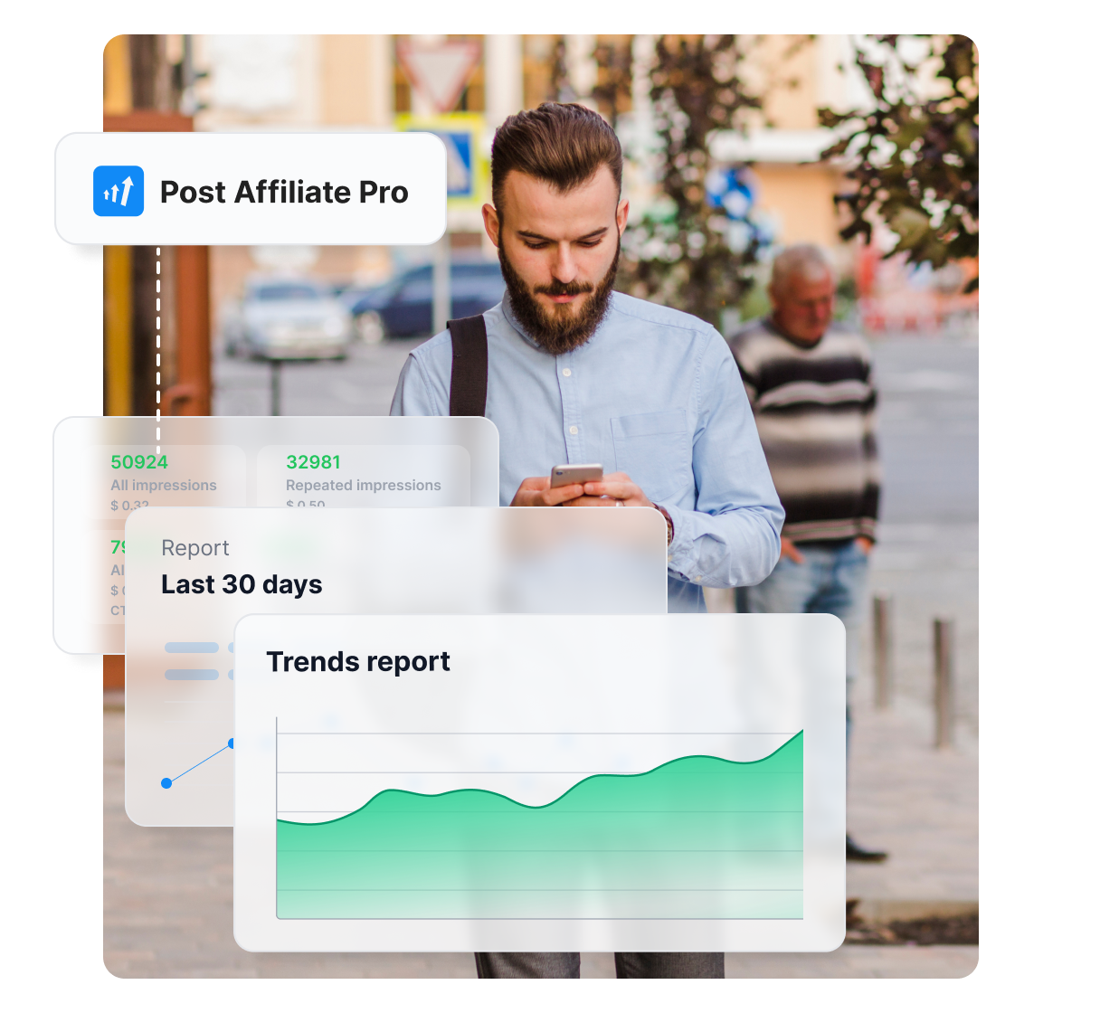 Bannerkezelő a Post Affiliate Pro-ban.