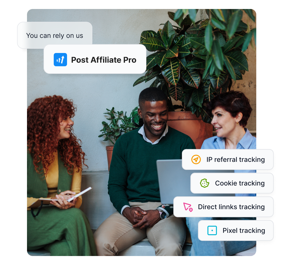 A Post Affiliate Pro irányítópultjának képernyőképe általános áttekintéssel és mérőszámokkal.