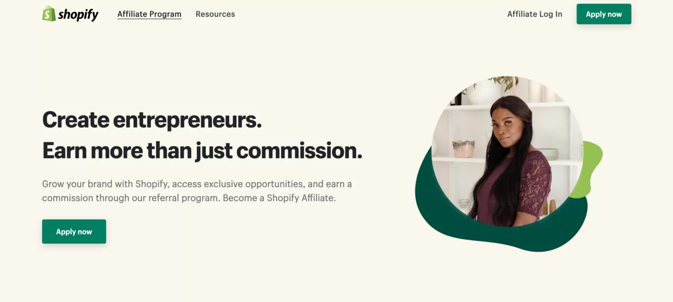 Top affiliate programok Shopify