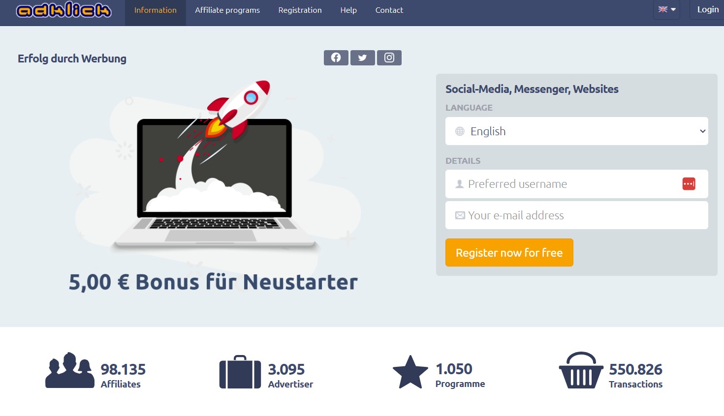 AdKlick Partnerprogram