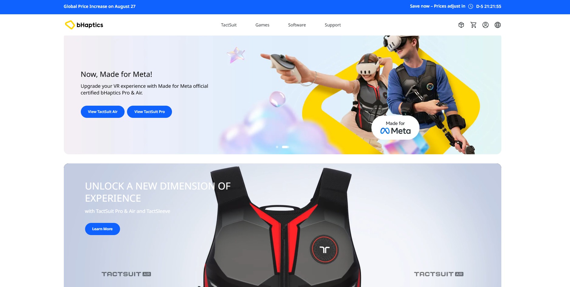 bHaptics Partnerprogram