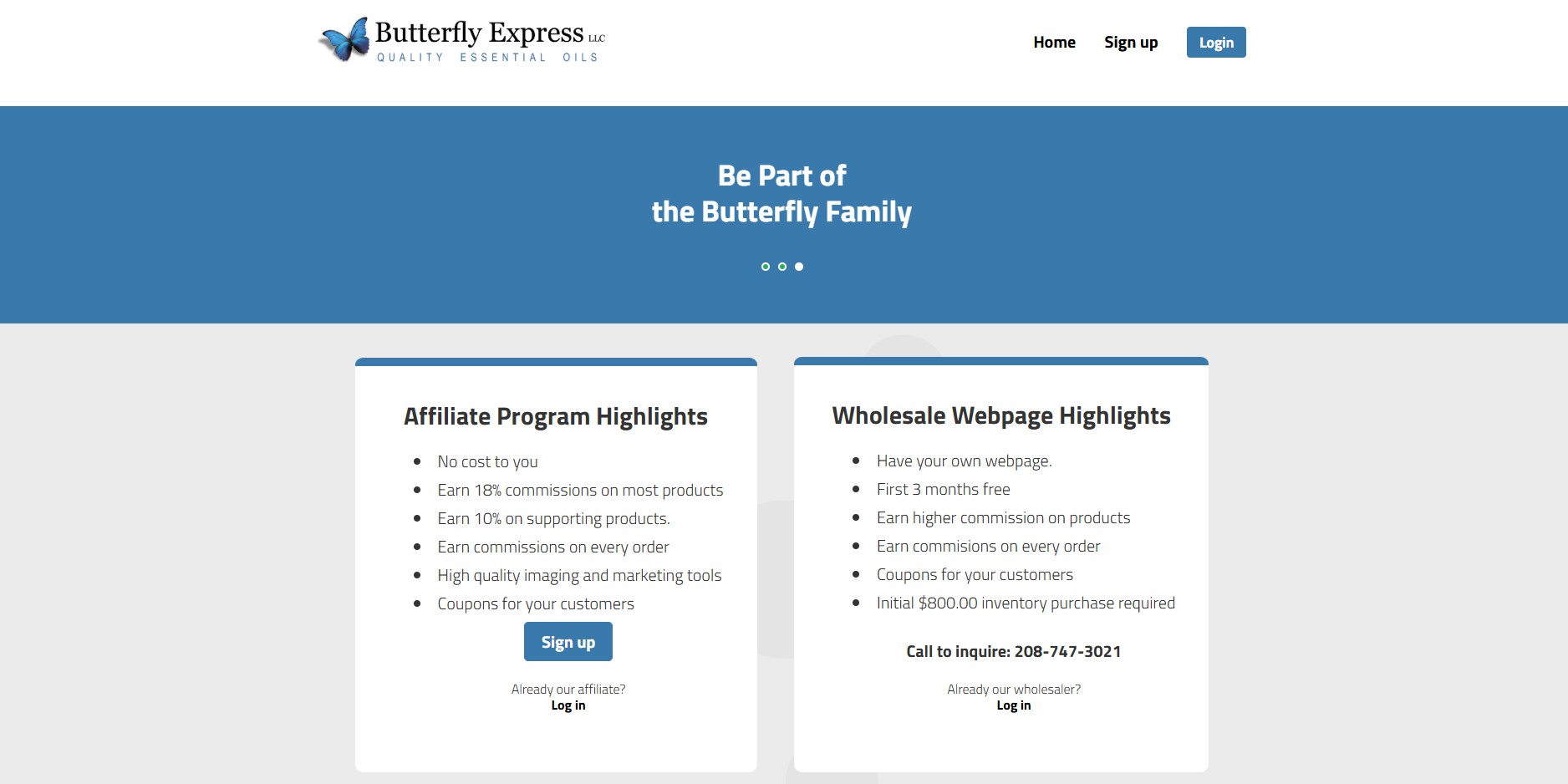 Butterfly Express Partnerprogram
