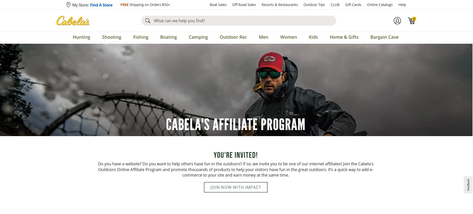Cabela's partnerprogram