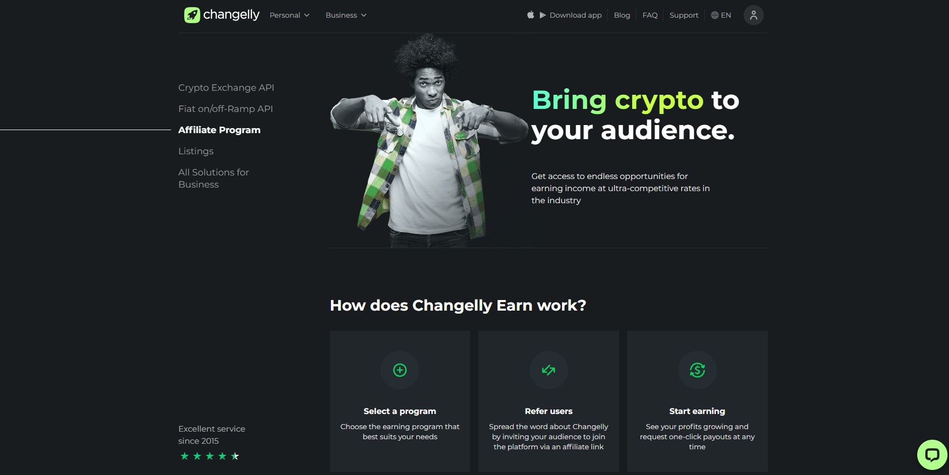 Changelly Partnerprogram