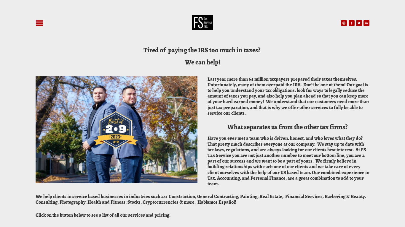 F&S Tax Service Partnerprogram