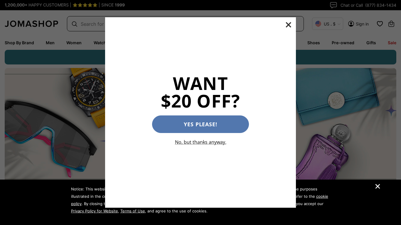 Jomashop.com Partnerprogram