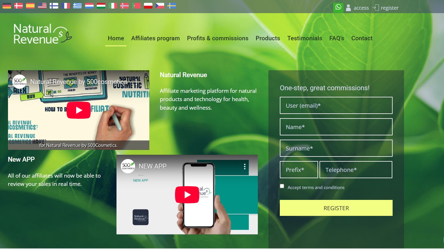 Natural Revenue Partnerprogram