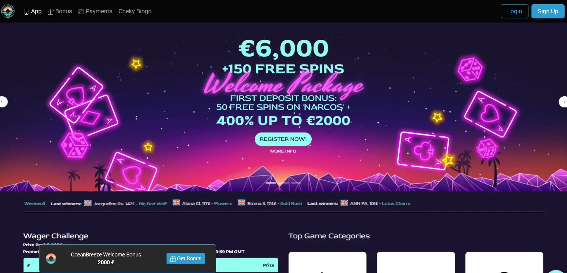 OceanBreeze Casino Partnerprogram