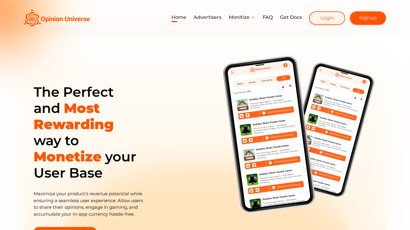 Opinion Universe Partnerprogram