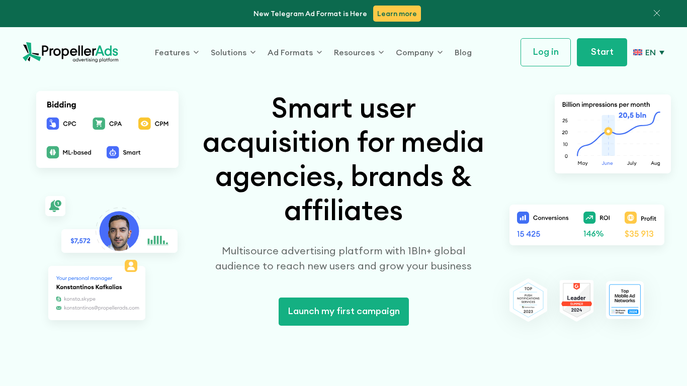 PropellerAds Partnerprogram