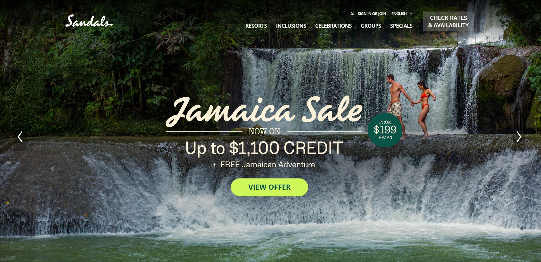 Sandals and Beaches Partnerprogram