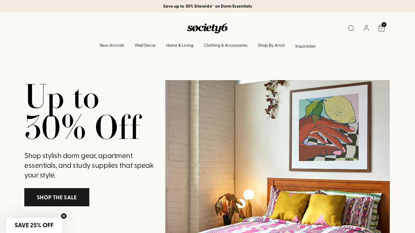 Society6 Partnerprogram