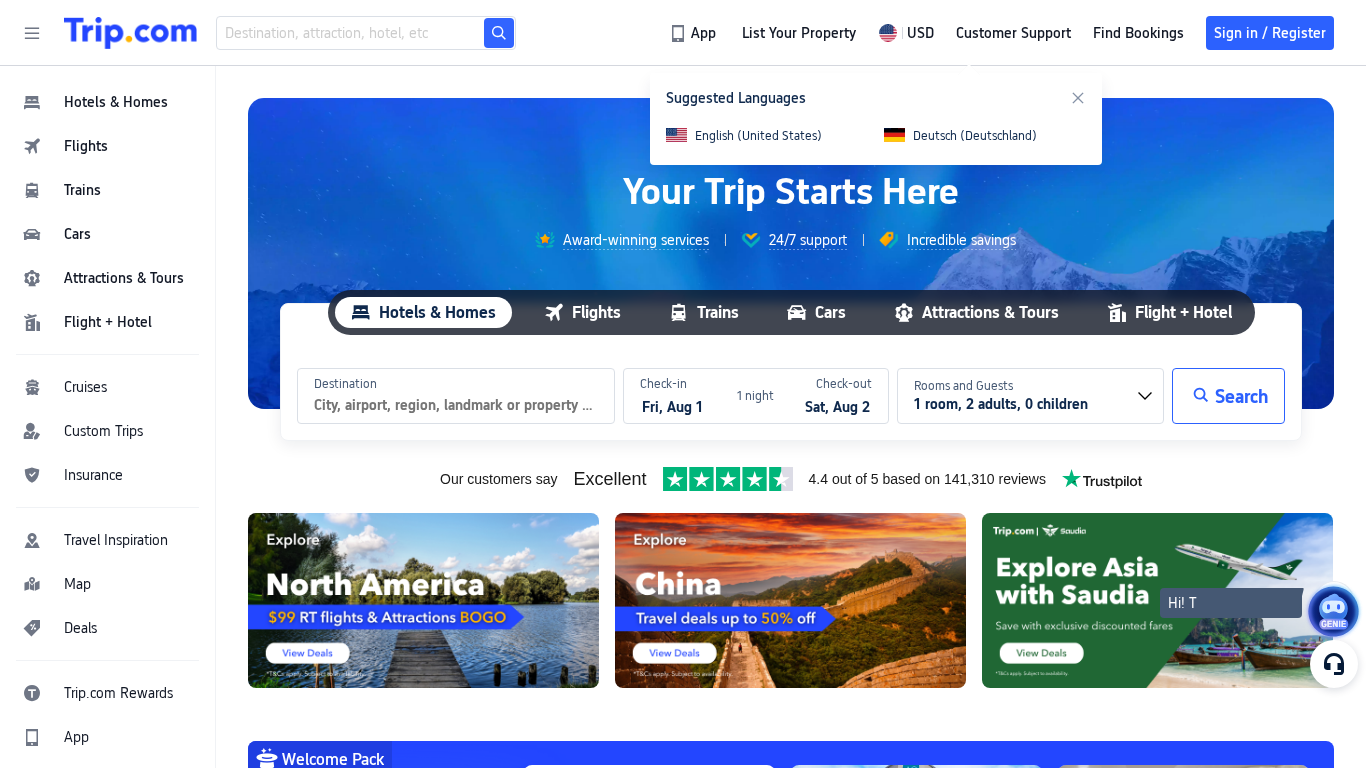 Trip.com Partnerprogram