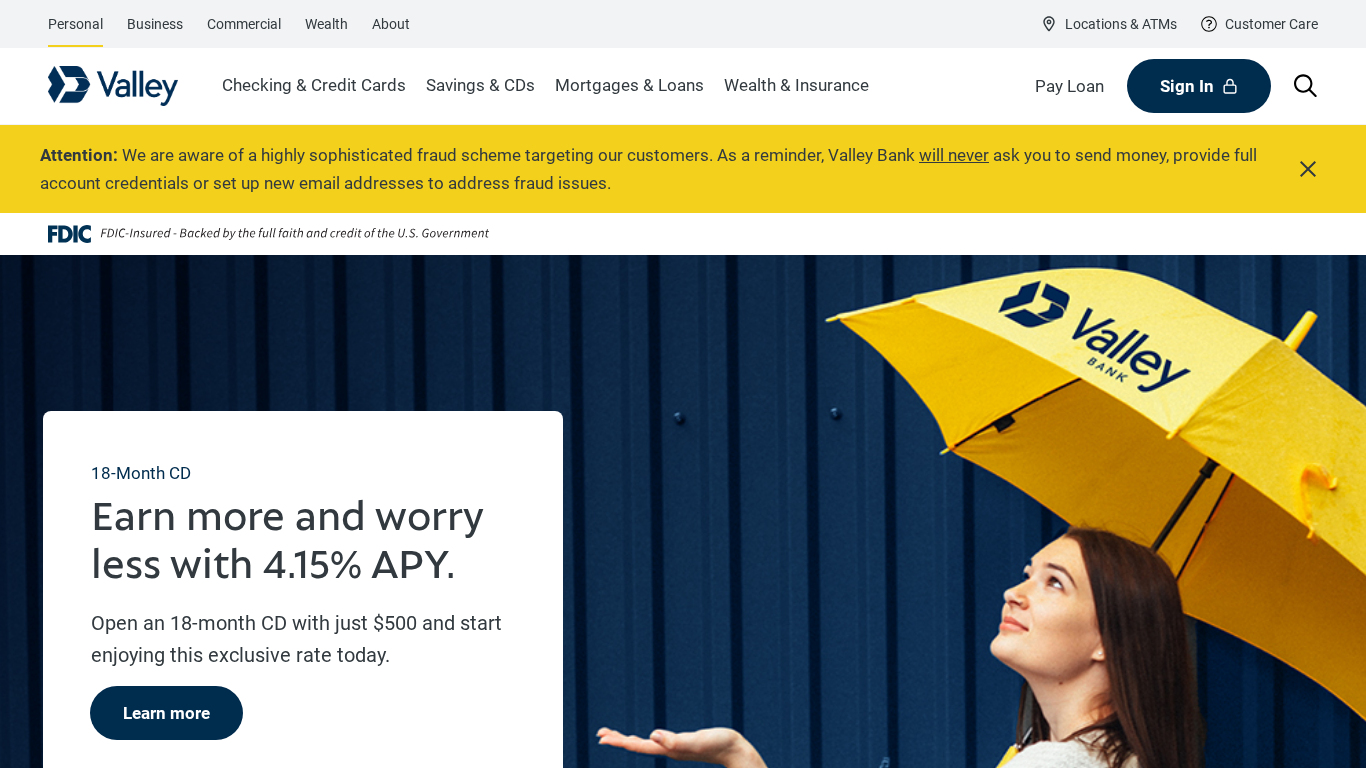 Valley Bank Partnerprogram