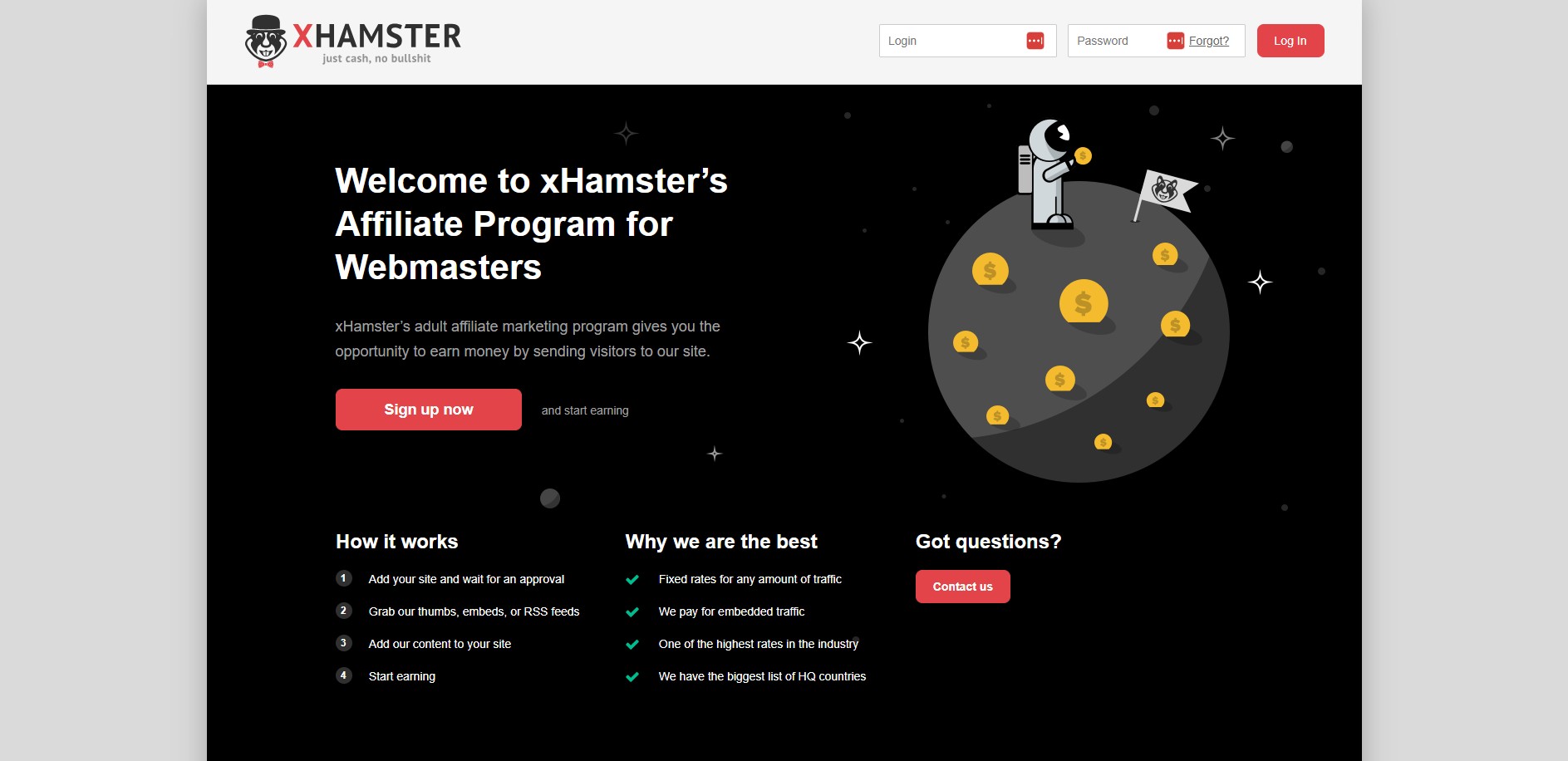 xHamster Partnerségi Affiliate Programja