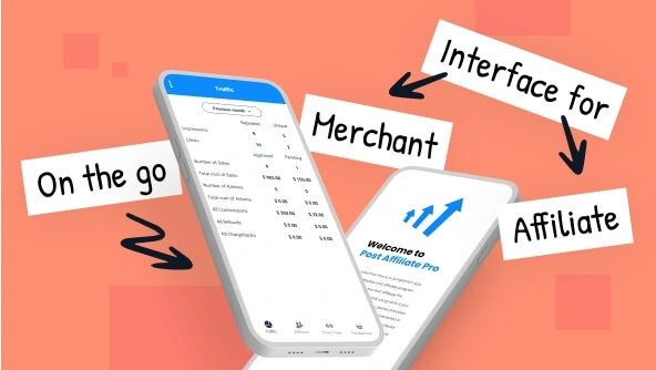 Grafika a Post Affiliate Pro kezdőoldaláról.