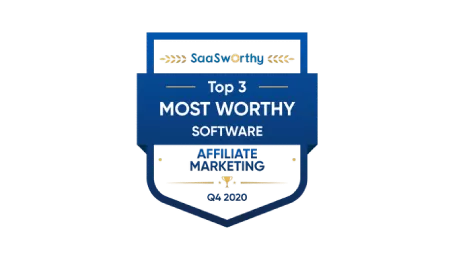 Post Affiliate Pro díjak: Top 3 legértékesebb affiliate marketing szoftver 2020 a SaaSworthy-tól