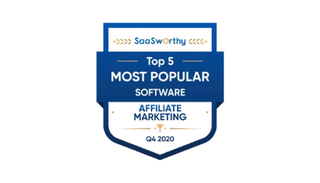 Post Affiliate Pro díjak: Top 5 legnépszerűbb affiliate marketing szoftver 2020 a SaaSworthy-tól