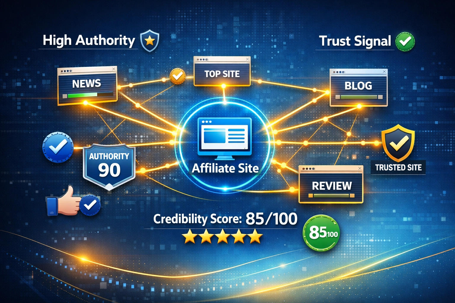 Bizalom és hitelesség jelei a digitális marketing hálózatban