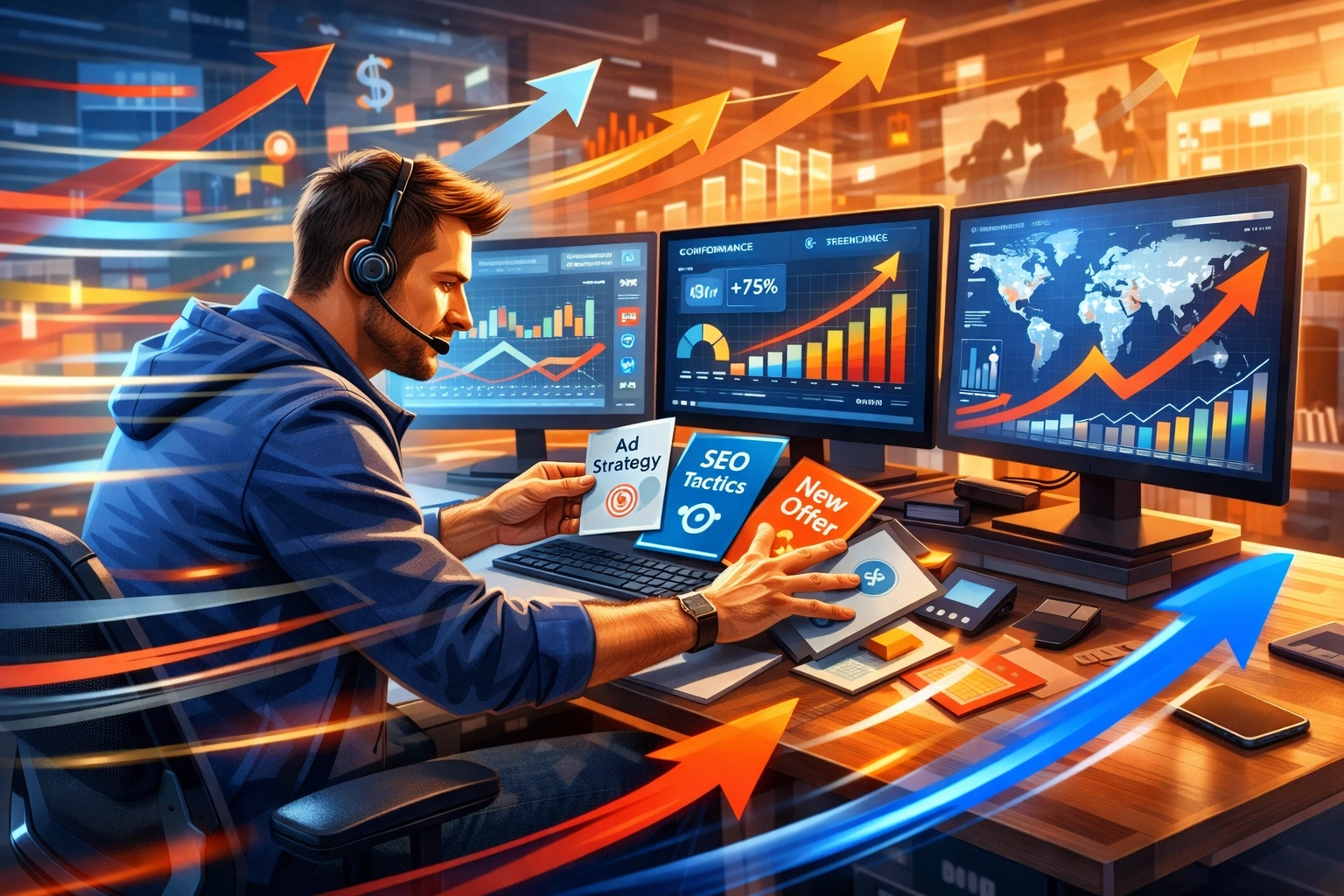 Szabadúszó affiliate marketinges gyorsan alkalmazkodik piaci változásokhoz és trendekhez