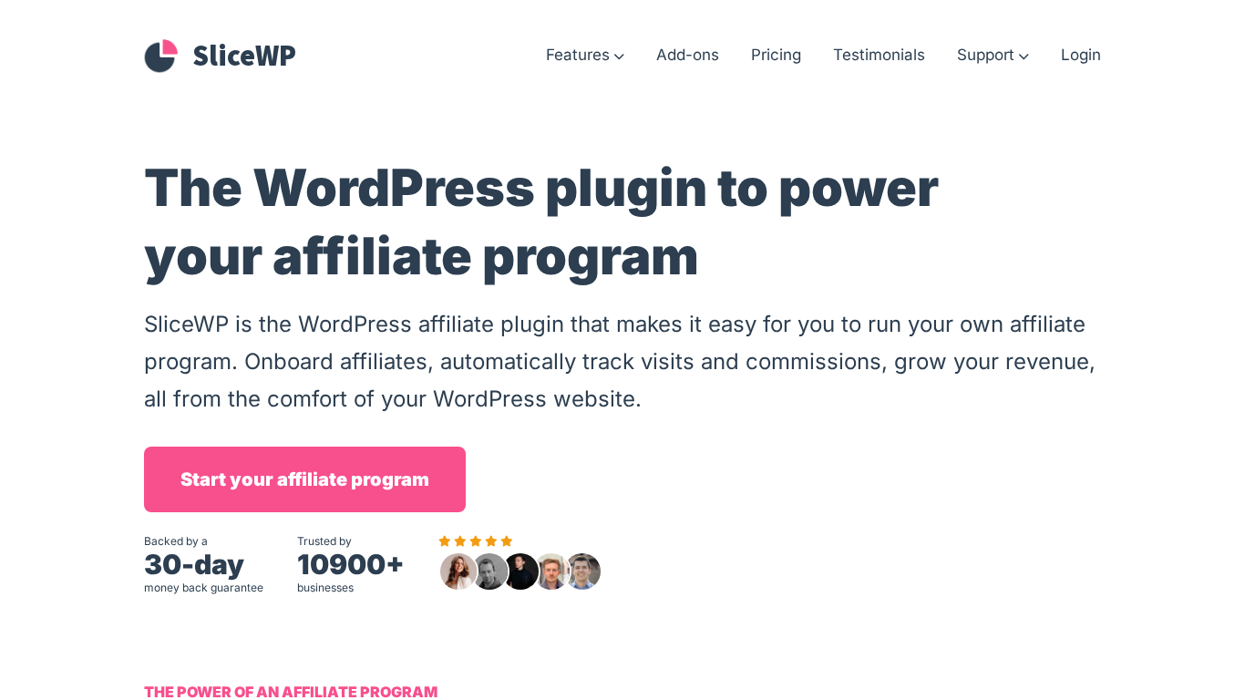 SliceWP konfigurációs felület