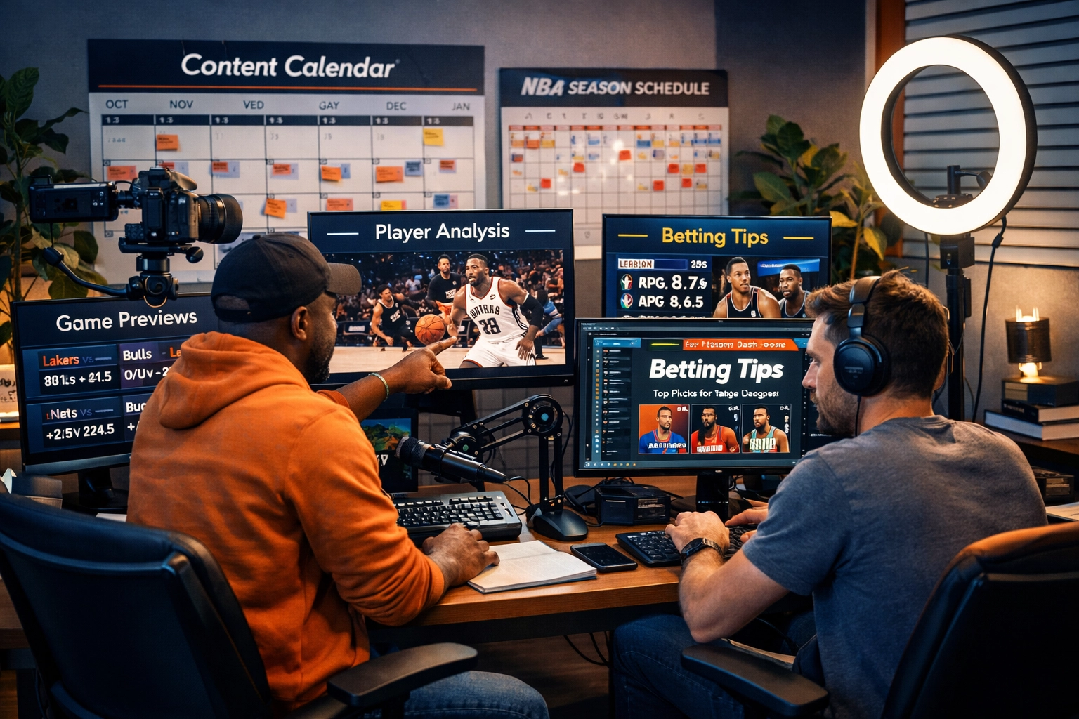 Content Creator Workspace for NBA Betting