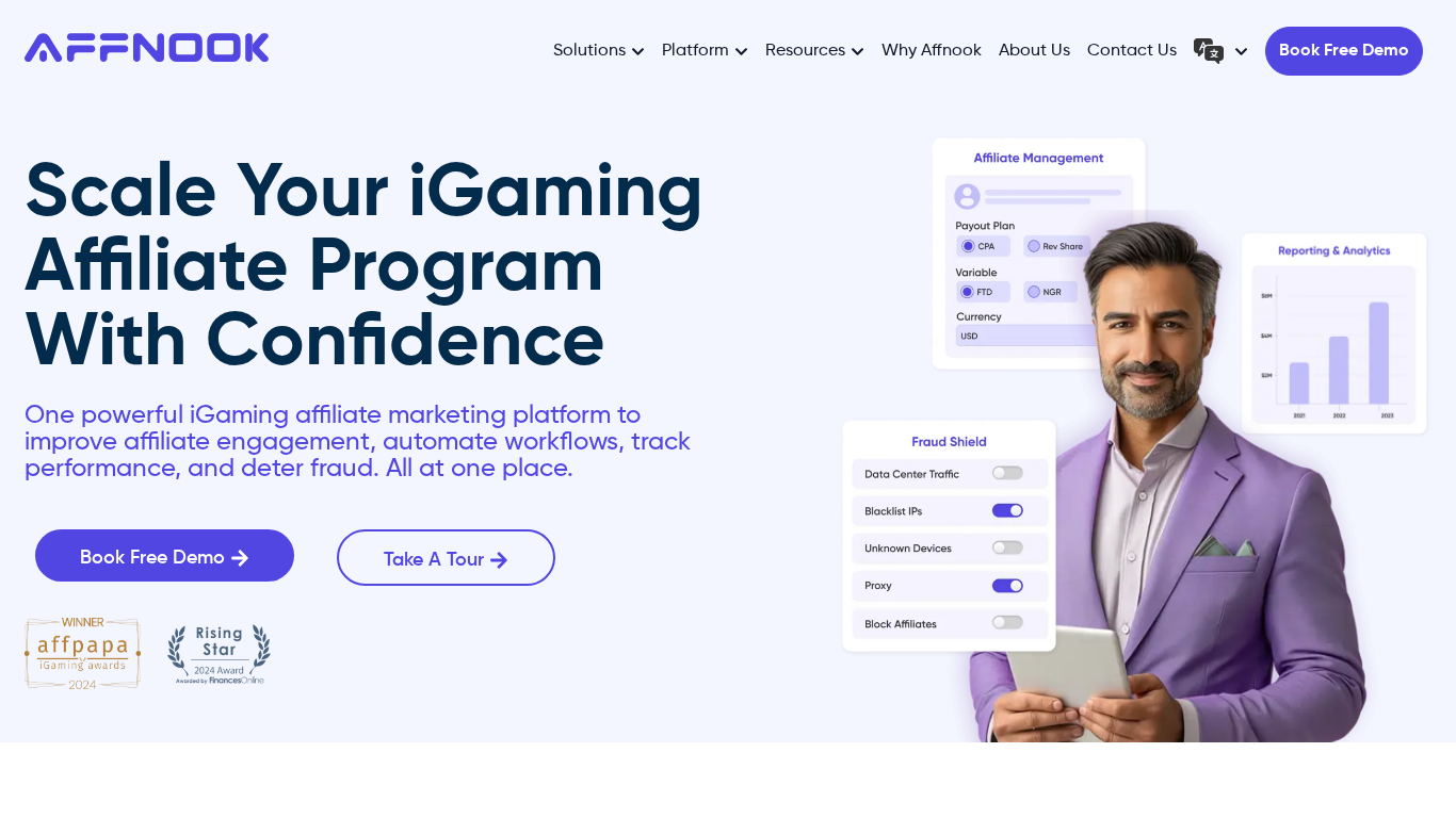 Affnook affiliate marketing fraud prevention platform