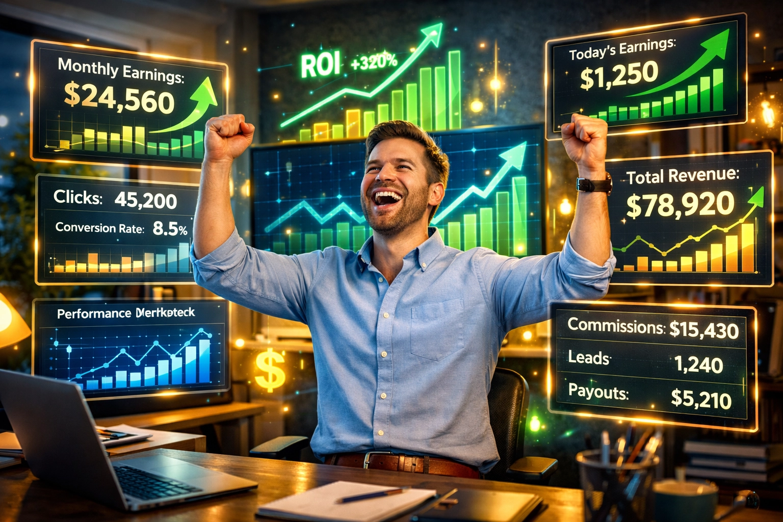 Partner marketinges ünnepli sikerét növekedési mutatókkal és analitikai irányítópulttal