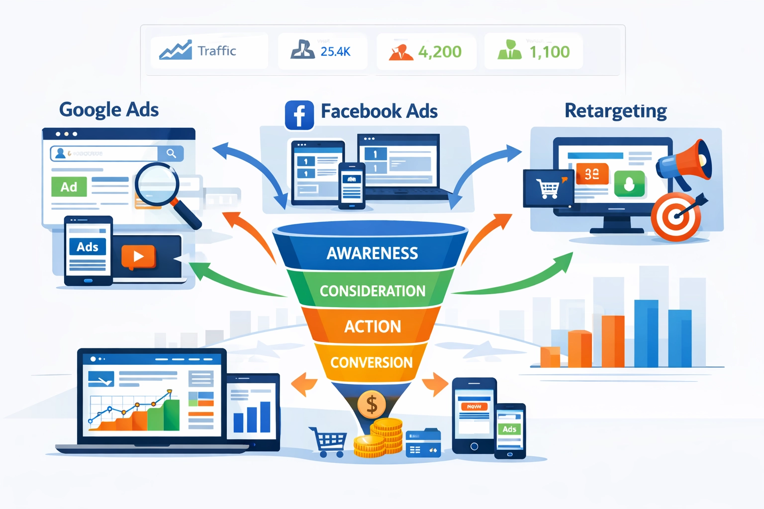 Digitális marketing stratégia több csatornával