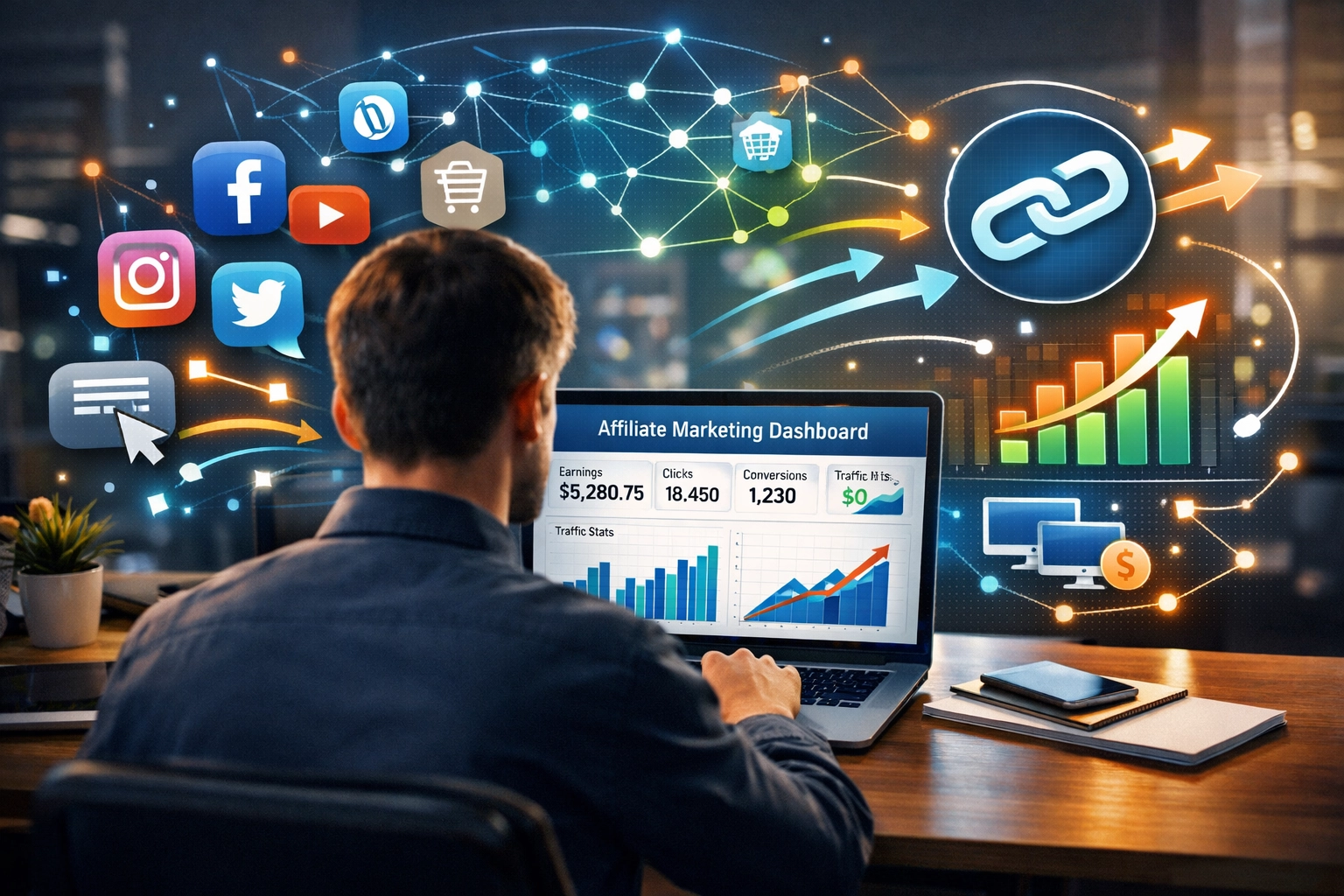 Hogyan generálnak a közösségi média platformok visszamutató linkeket affiliate oldalak számára