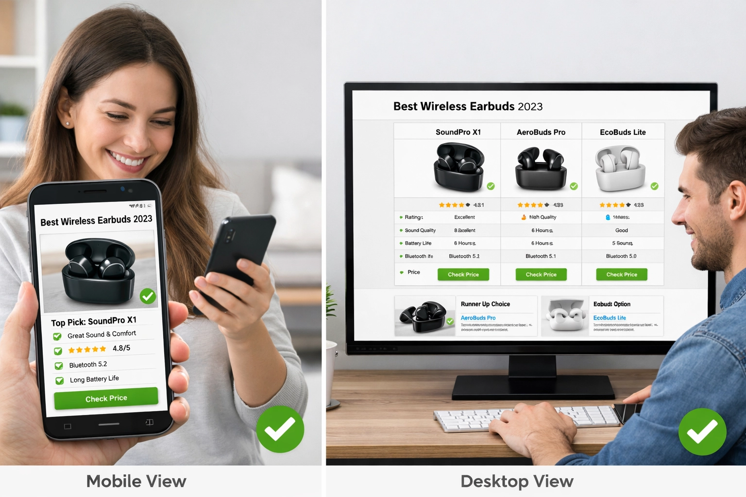 Mobil és asztali felhasználói élmény összehasonlítása partneri weboldalakon