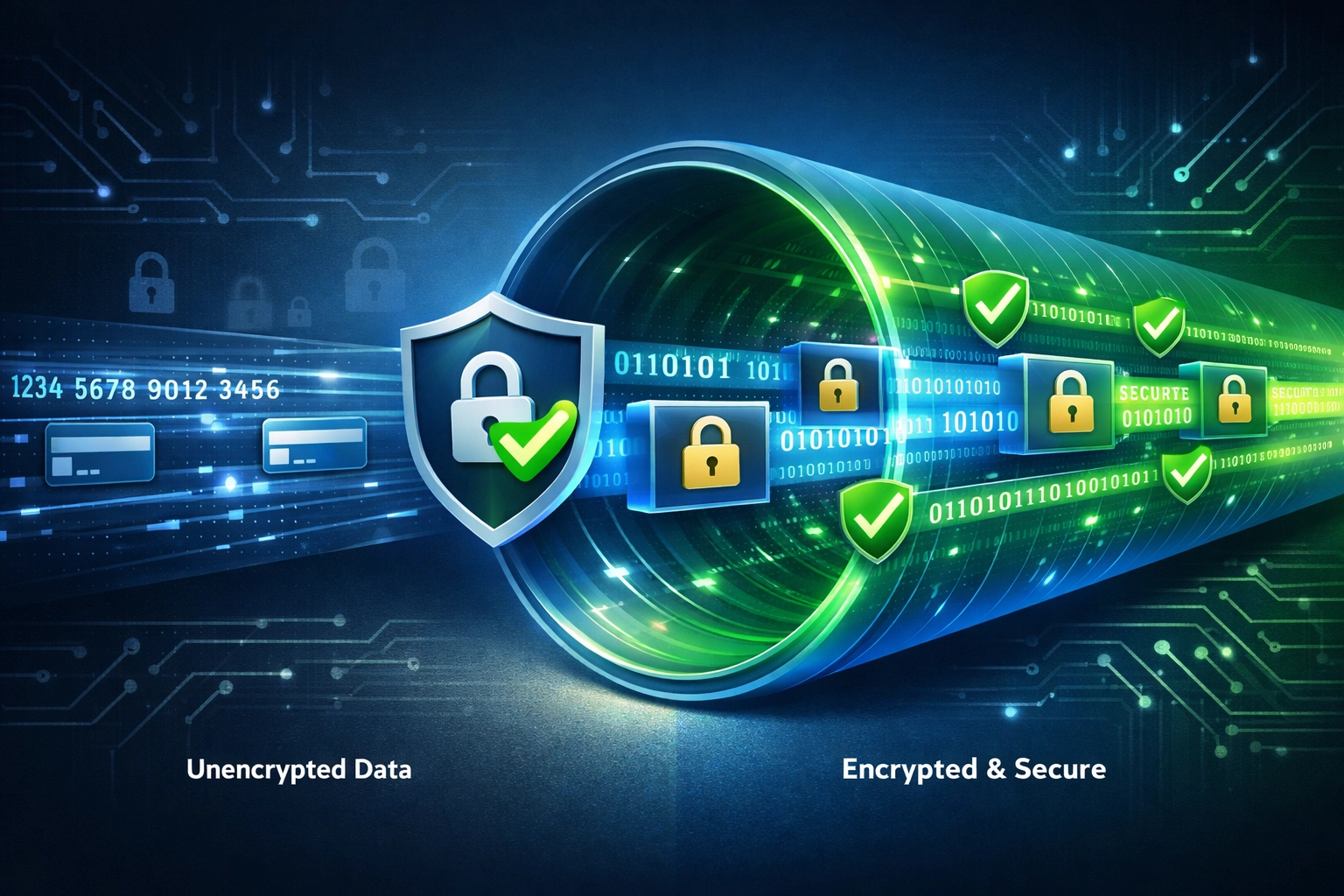 A fizetési biztonság és titkosítás vizualizációja: biztonságos adatátvitel