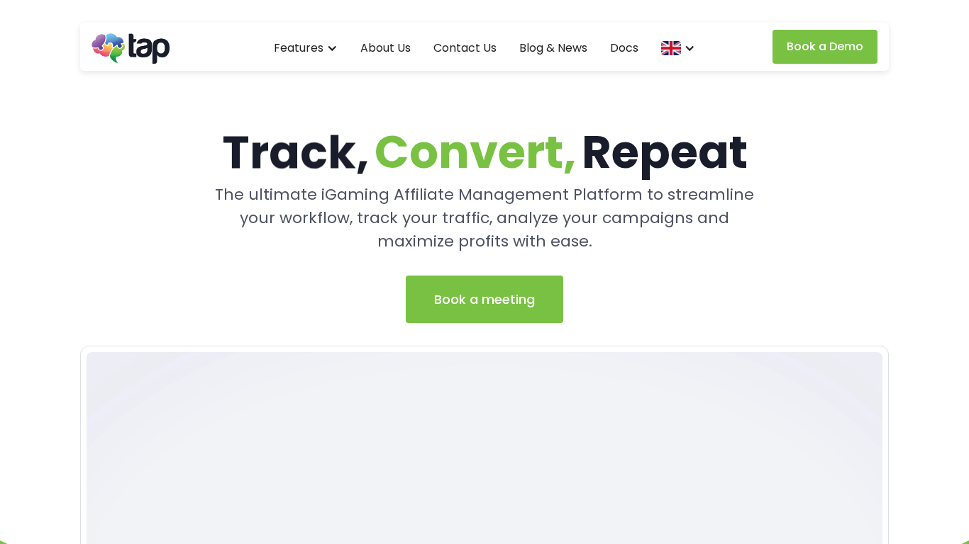 TheAffiliatePlatform gambling affiliate management interface