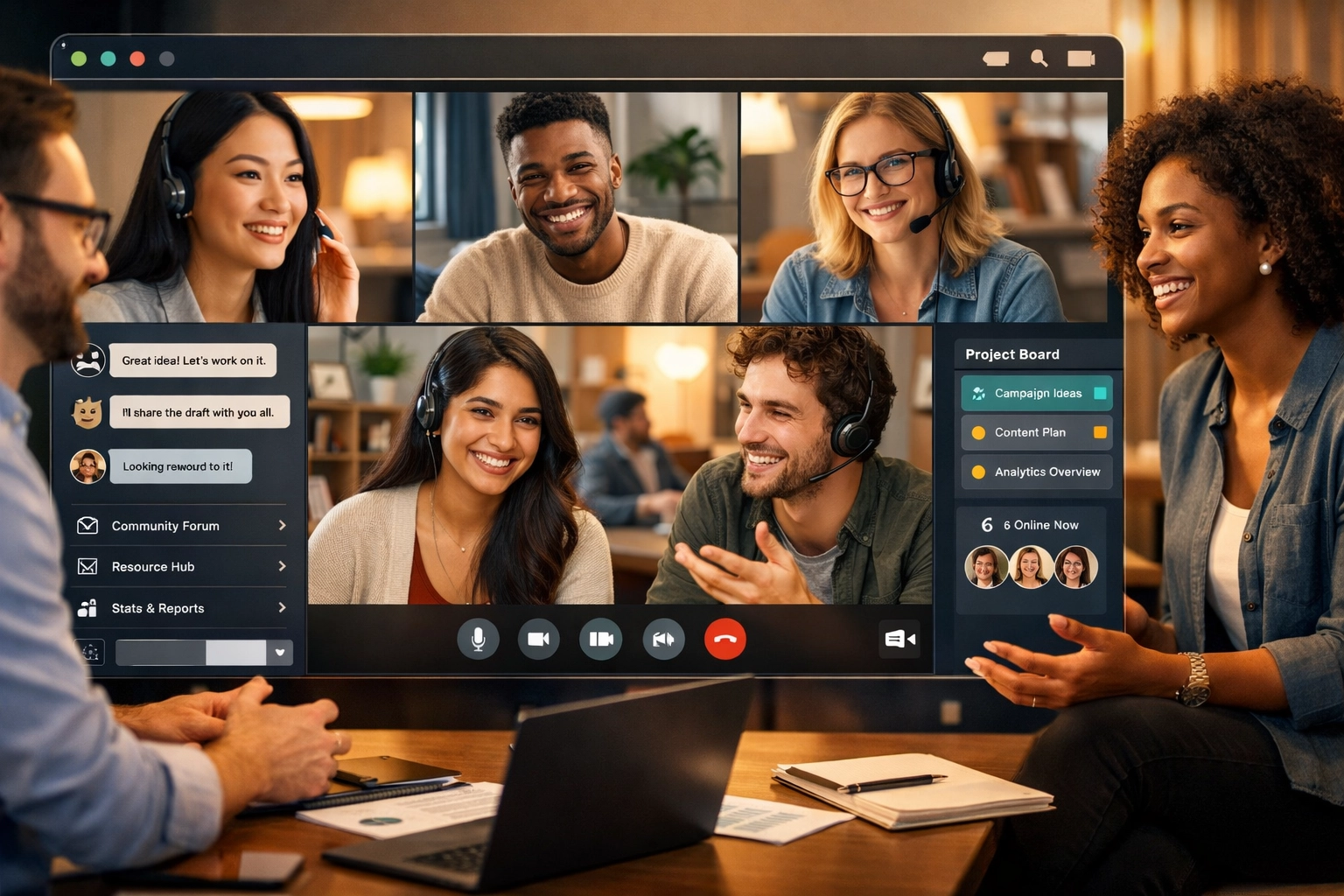 Virtuális partnerközösség és hálózatépítési platform, ahol sokszínű csoport együttműködik
