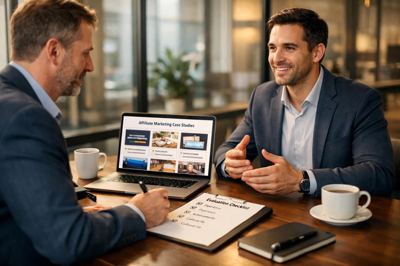 Üzleti interjú affiliate marketing szabadúszó jelölttel