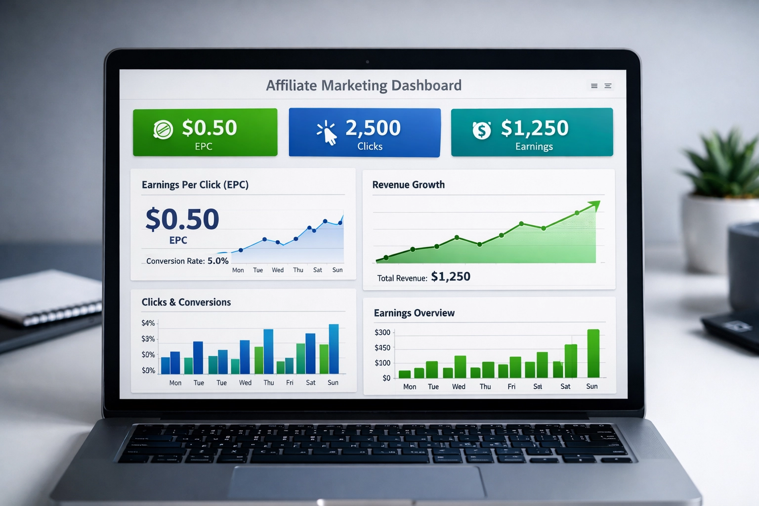 EPC az affiliate marketingben: Teljes útmutató a kattintásonkénti bevételhez