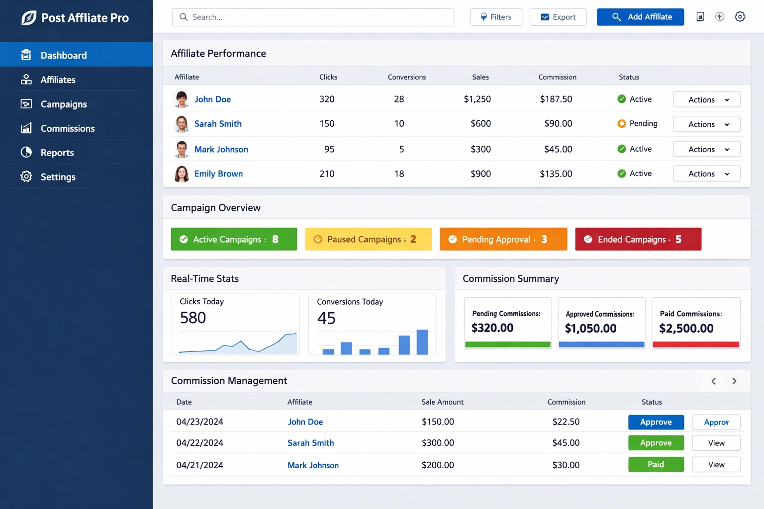 Post Affiliate Pro új funkciók: Fejlettebb nyomkövetés és vezérlés