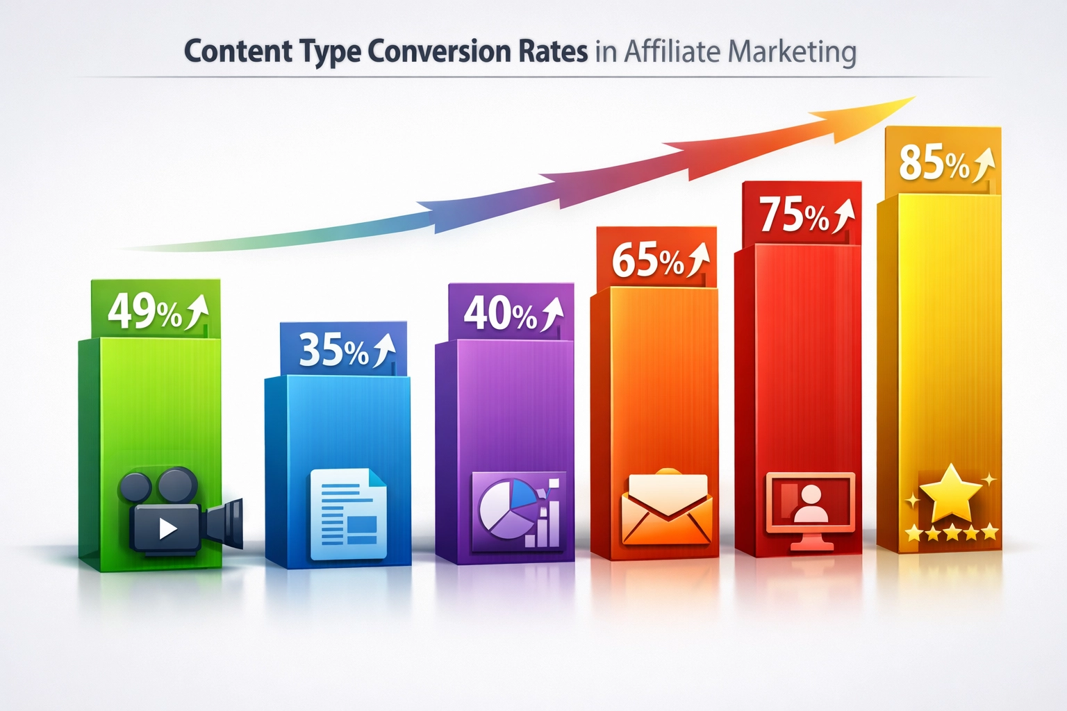 Tartalomtípusok teljesítmény-mutatói: a videós tartalom 49%-os konverziónövekedést mutat